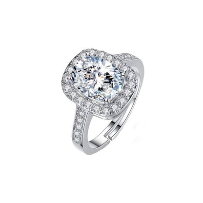 Silver Classic Solitaire Ring For Her