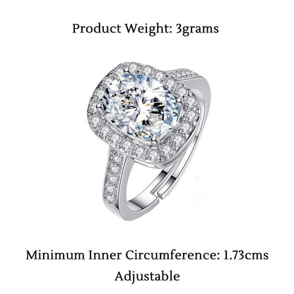 Silver Classic Solitaire Ring For Her