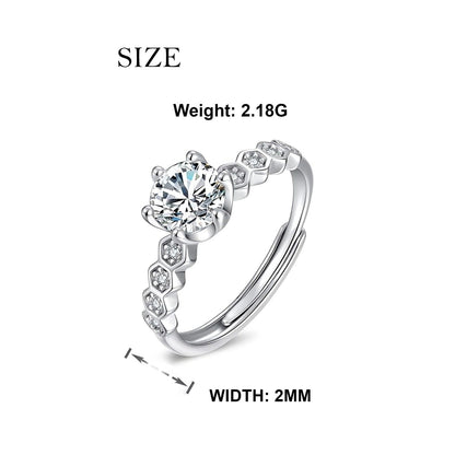 The Princess Solitaire 925 Silver Ring