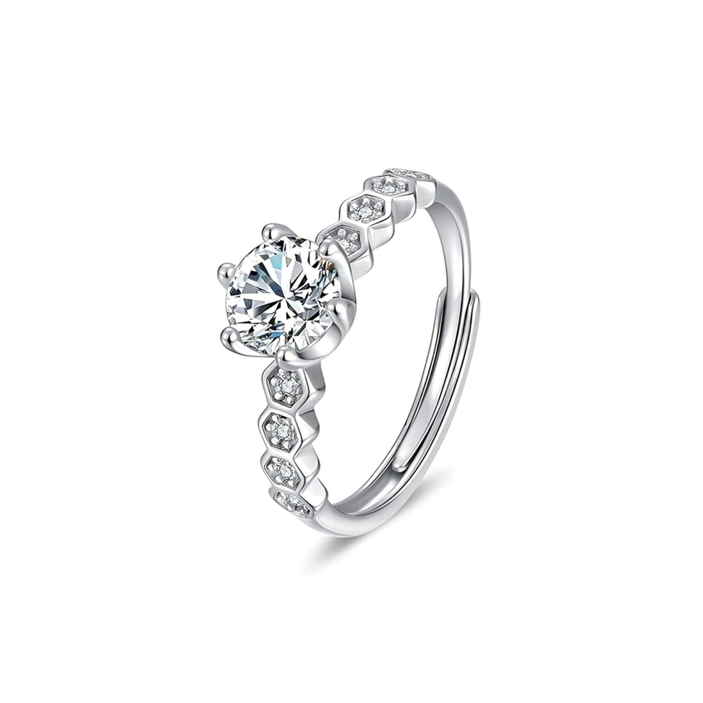 The Princess Solitaire 925 Silver Ring