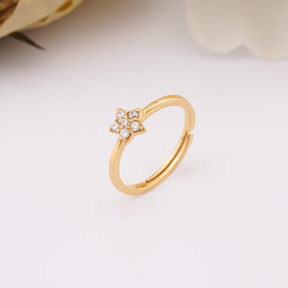 Golden Starry Stellar Ring