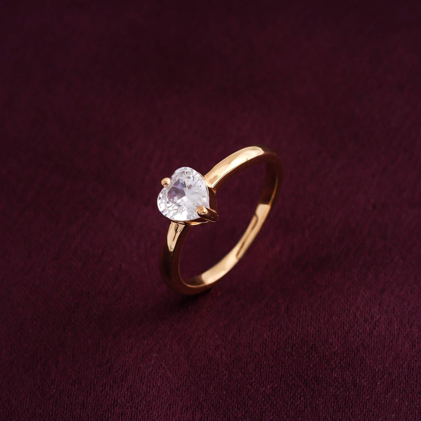 Golden Melting Heart Stunning Ring