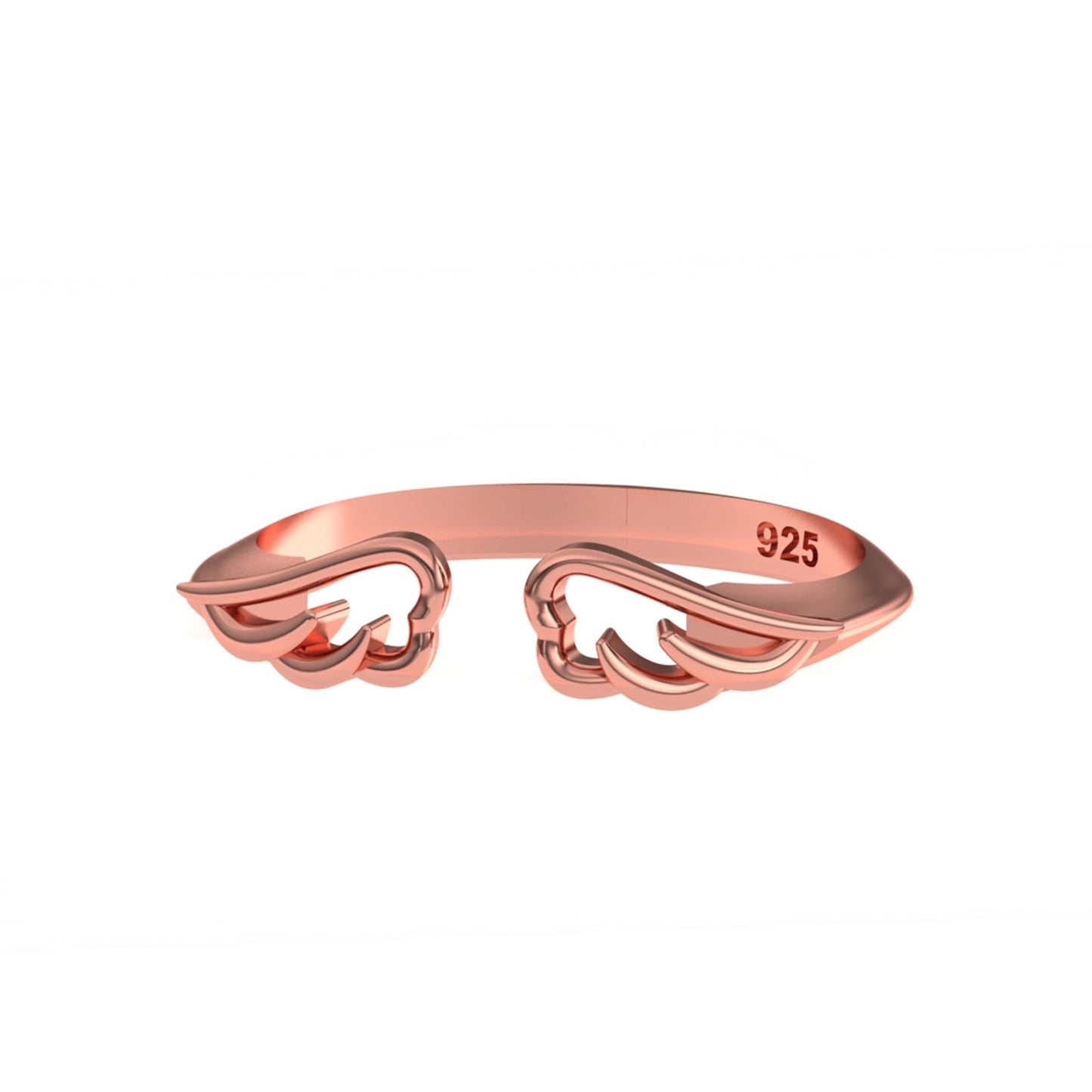 Rose Gold Mini Angle Promise Ring