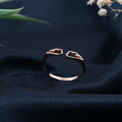 Rose Gold Mini Angle Promise Ring