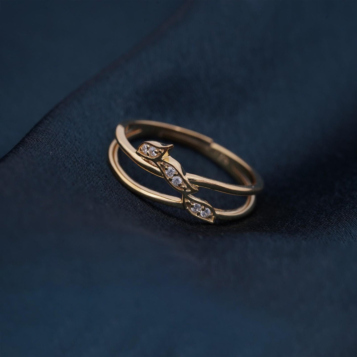 Golden Angle Wings Promise Ring