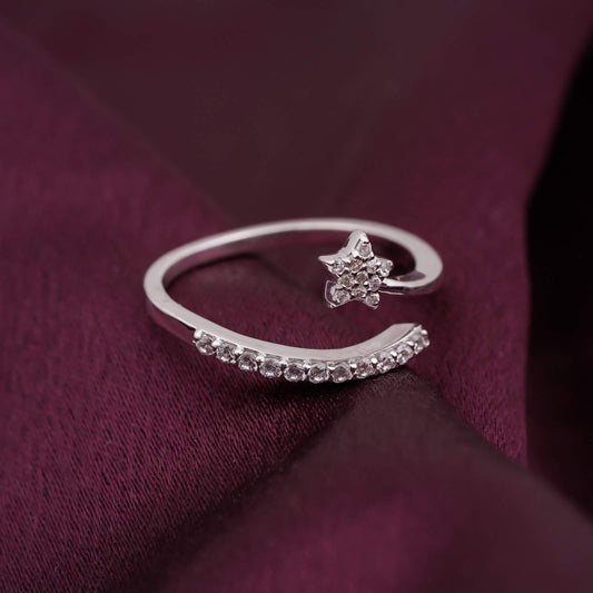 Silver Shooting Star Ring