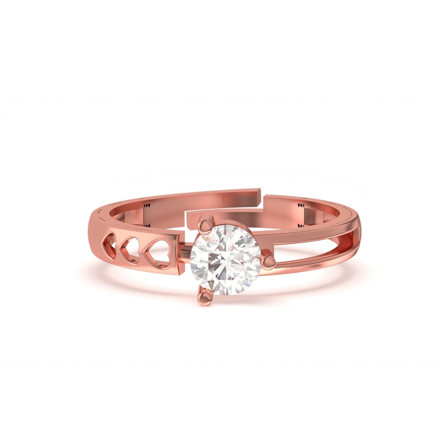 Rose Gold Solitaire Engagement Ring