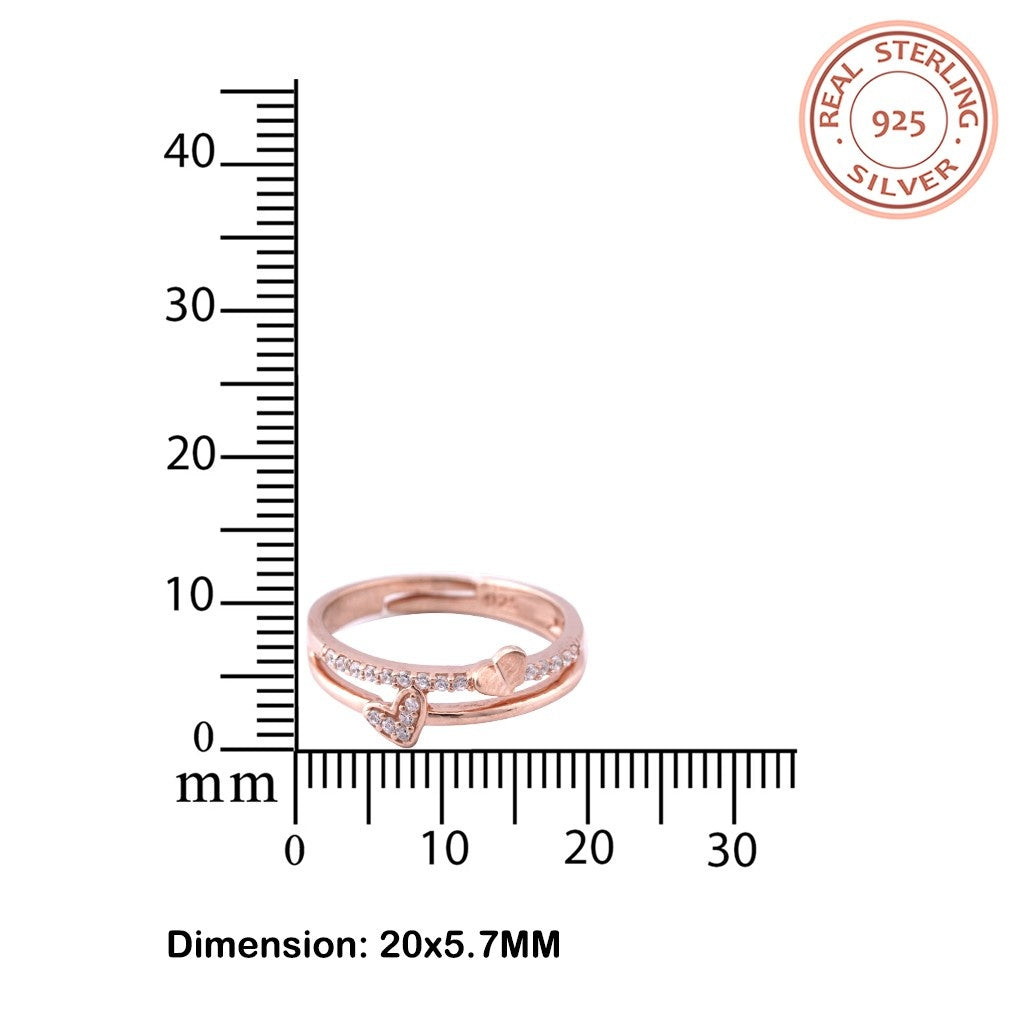 Rose Gold Aura Of Love Band Ring