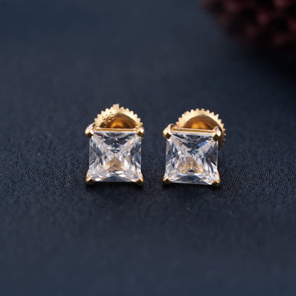 Golden Princess Tiny Stud Earrings