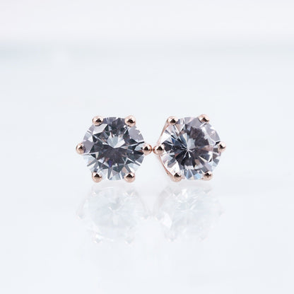 Rose Gold Brighter Than Ever Stud Earrings