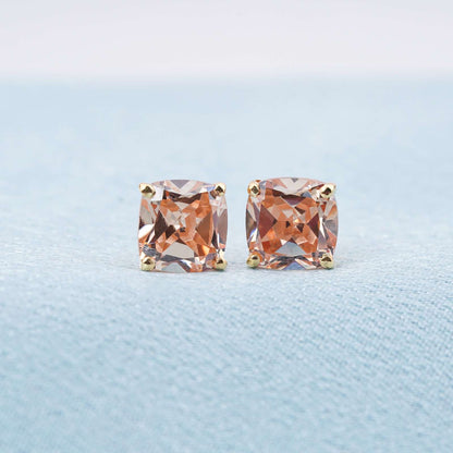 Rose Gold Champaign Stud Earrings