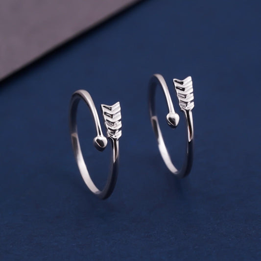 Silver Arrow Toe Rings for Women